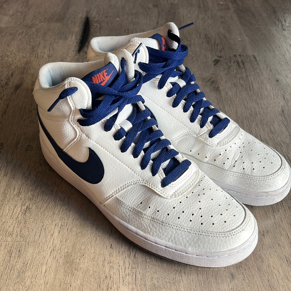 Nike Blue/White Mid top Sneakers
